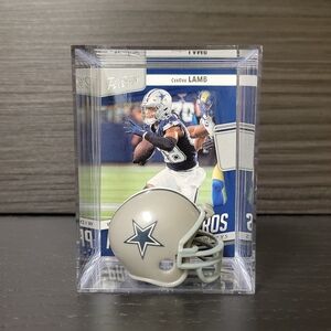 CeeDee Lamb Dallas Cowboys Mini Football Helmet Sports Box Collectible